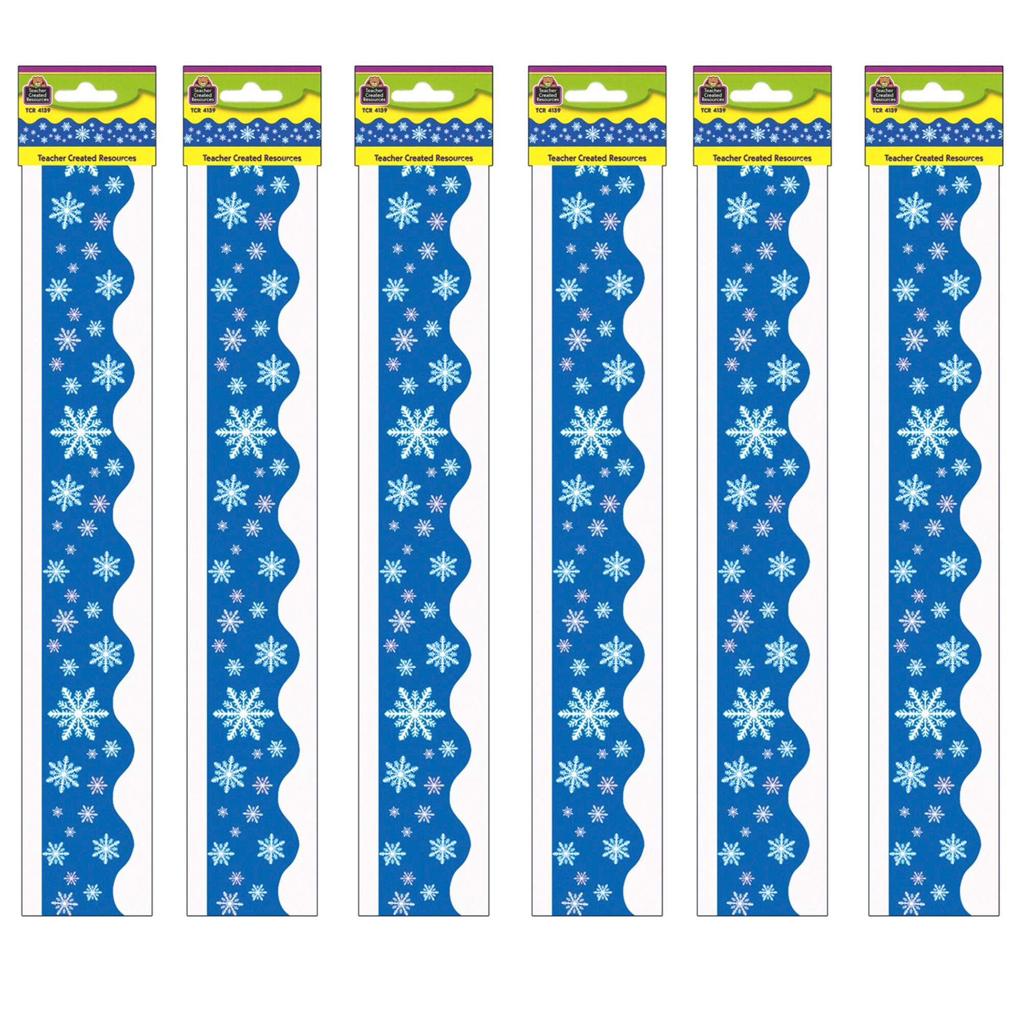 Teacher Created Resources® Snowflakes Border Trim, 210ft.